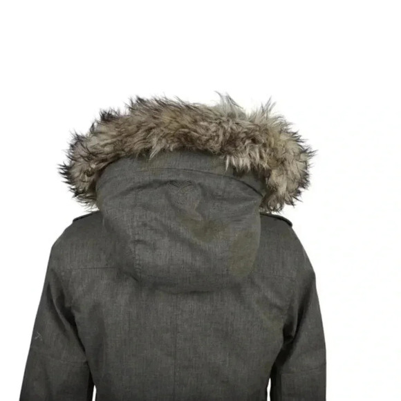 Aritzia TNA Blackcomb Parka Coat Winter Jacket Fur Lined Hooded Green Size Small - Picture 9 of 16